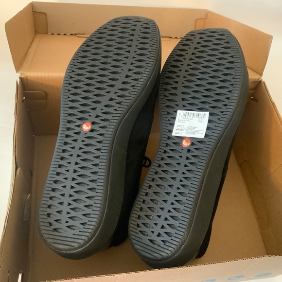 CLARKS TAWNIA LACE BLACK SUEDE LACE UP ANKLE BOOT Comfortable casual flat bootie - Picture 10 of 16